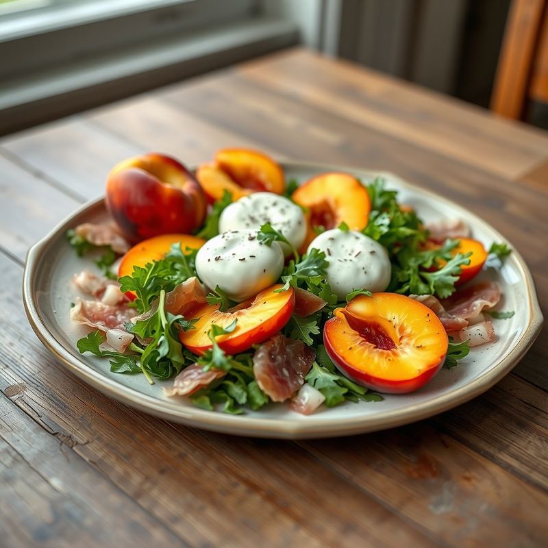 peach & burrata