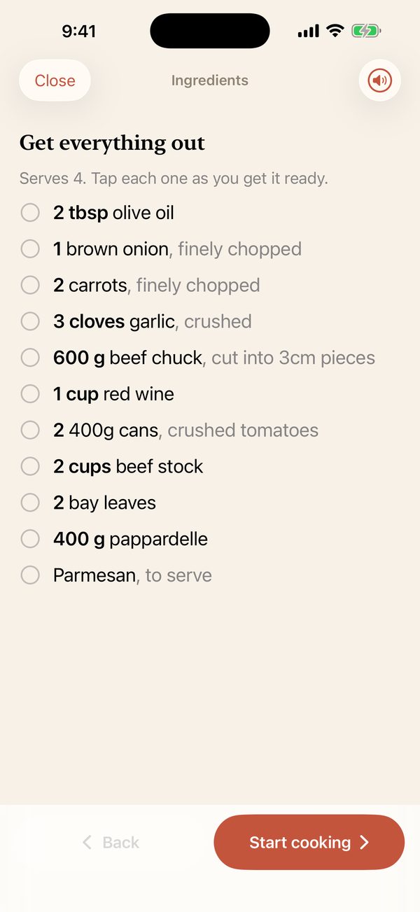 hands-free cooking
